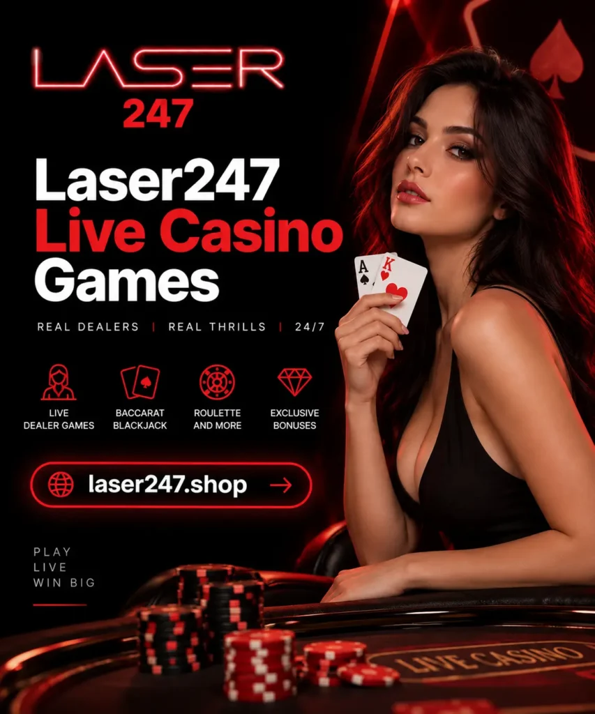 laser247 live casino games banner by laser247.shop